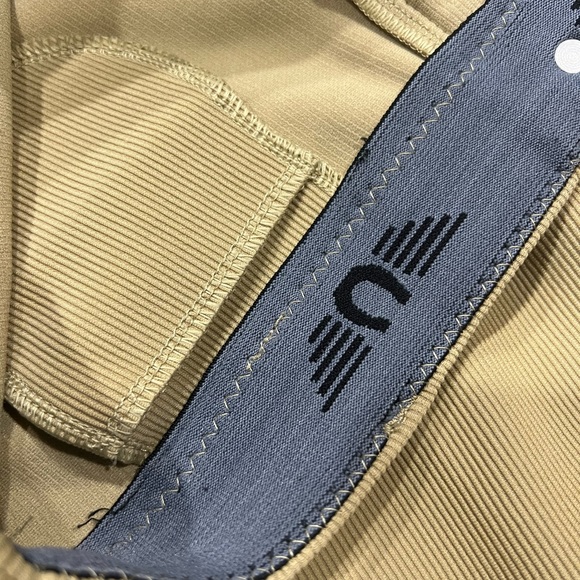 TuffRider Ladies  Ribbed Equestrian riding pants Pull-On Knee leather patch EUC - Picture 8 of 12